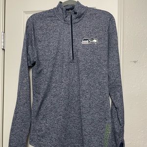 Seattle Seahawks 1/4 zip Dri Fit LS shirt